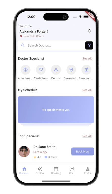 DocFinder: A Doctor Booking App